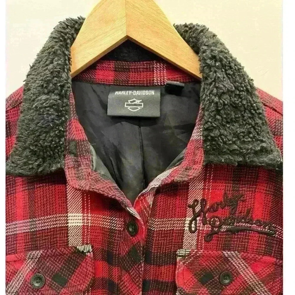 Harley-Davidson Heritage Silver Wing 'Shacket" (Shirt Jacket) Women’s Size M - Picture 2 of 12